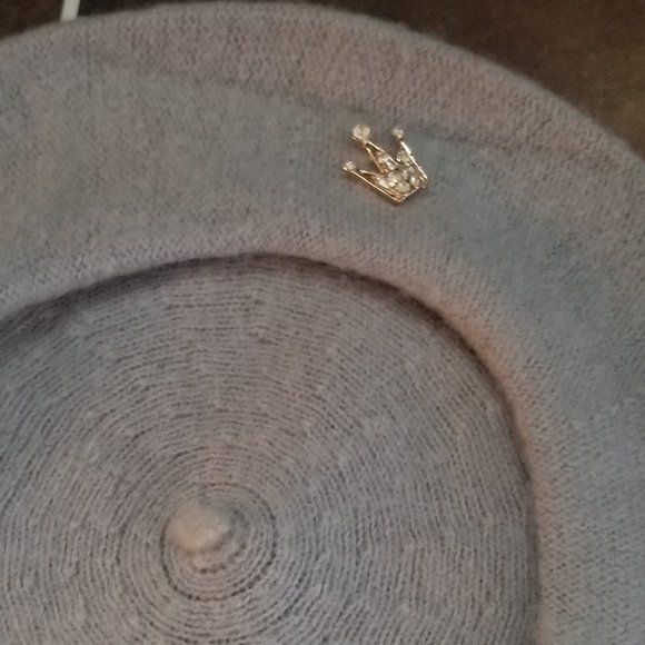 Wool Beret Hats Solid Color French Beret Hat Artist Beret Beanie Hats and Crysta - Picture 2 of 4